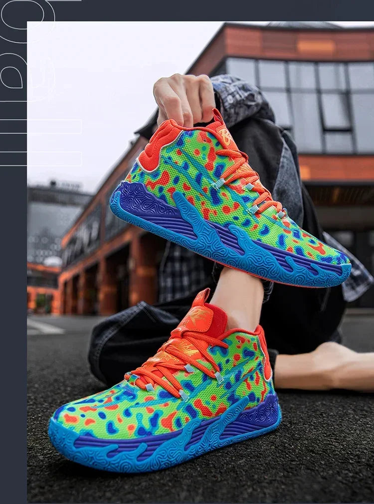 2025 Basketball Shoes for Men Cushioning Basketball Sneaker Women Kids High-top Outdoor Sport Sneakers Breathable Athletic Shoes