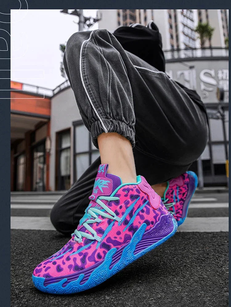 2025 Basketball Shoes for Men Cushioning Basketball Sneaker Women Kids High-top Outdoor Sport Sneakers Breathable Athletic Shoes