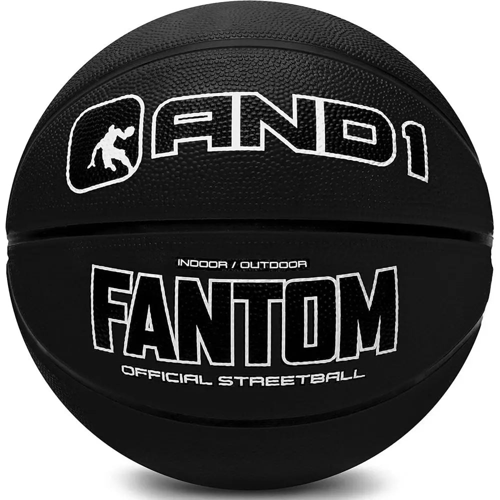 Official Size 7 Streetball Rubber Basketball: Deep Channel Traction, Suitable for Indoor and Outdoor Use