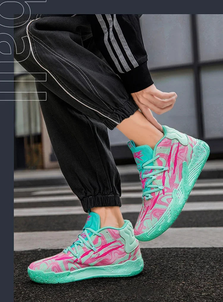 2025 Basketball Shoes for Men Cushioning Basketball Sneaker Women Kids High-top Outdoor Sport Sneakers Breathable Athletic Shoes
