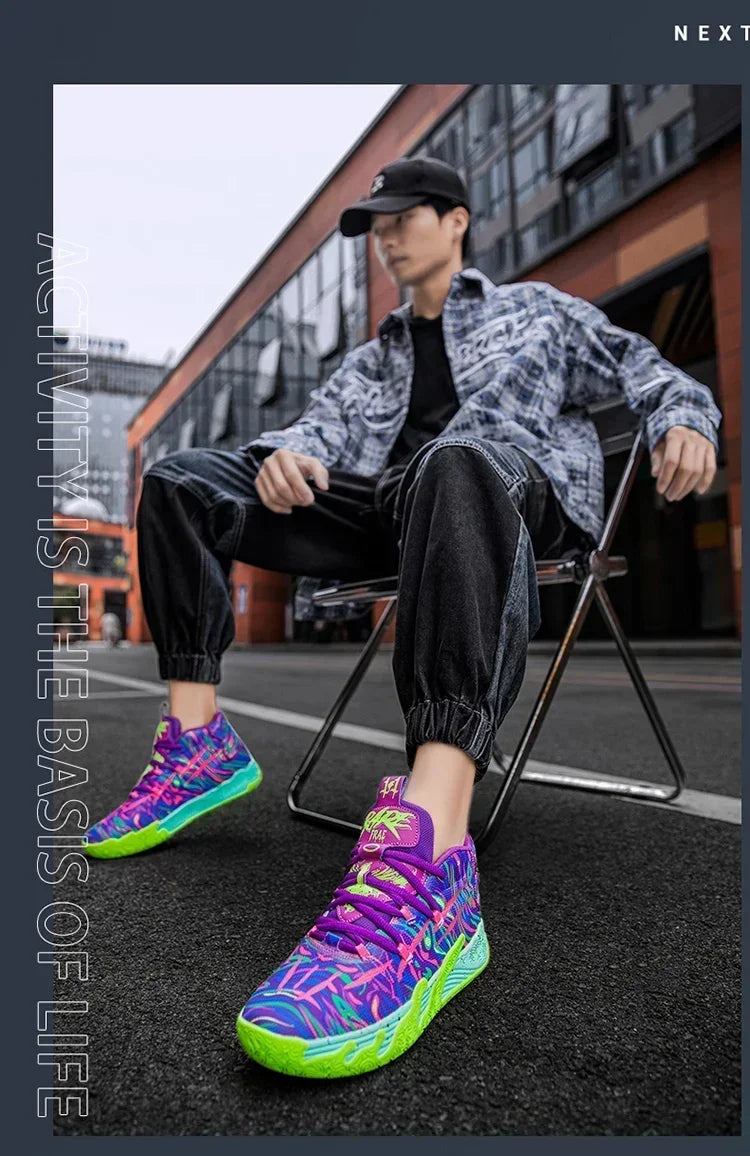 2025 Basketball Shoes for Men Cushioning Basketball Sneaker Women Kids High-top Outdoor Sport Sneakers Breathable Athletic Shoes
