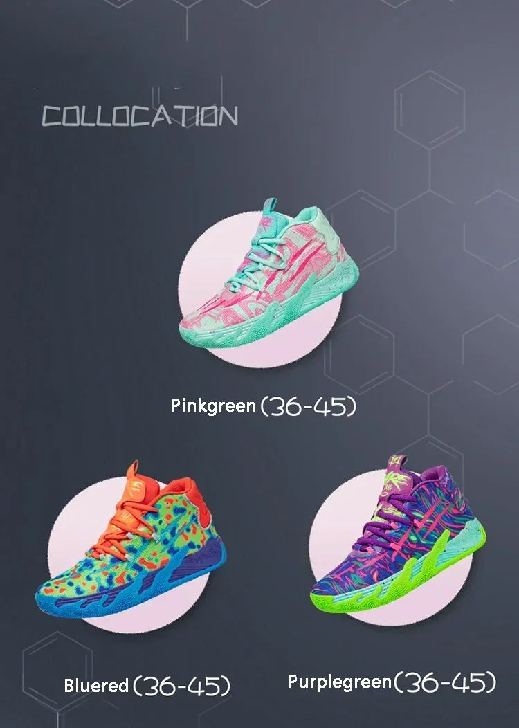 2025 Basketball Shoes for Men Cushioning Basketball Sneaker Women Kids High-top Outdoor Sport Sneakers Breathable Athletic Shoes
