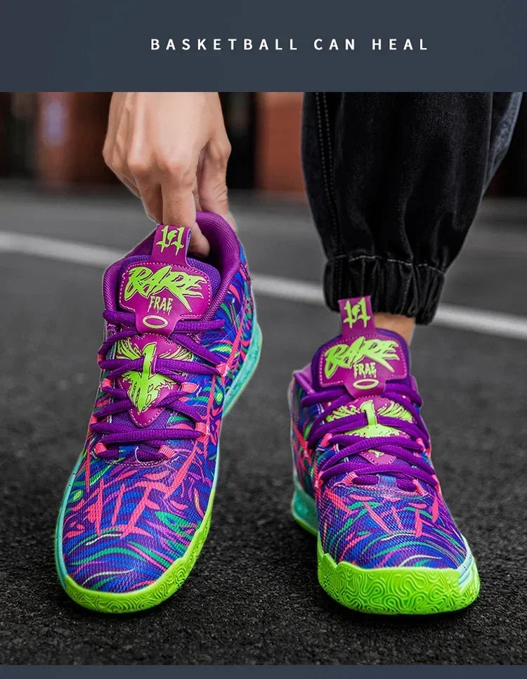 2025 Basketball Shoes for Men Cushioning Basketball Sneaker Women Kids High-top Outdoor Sport Sneakers Breathable Athletic Shoes