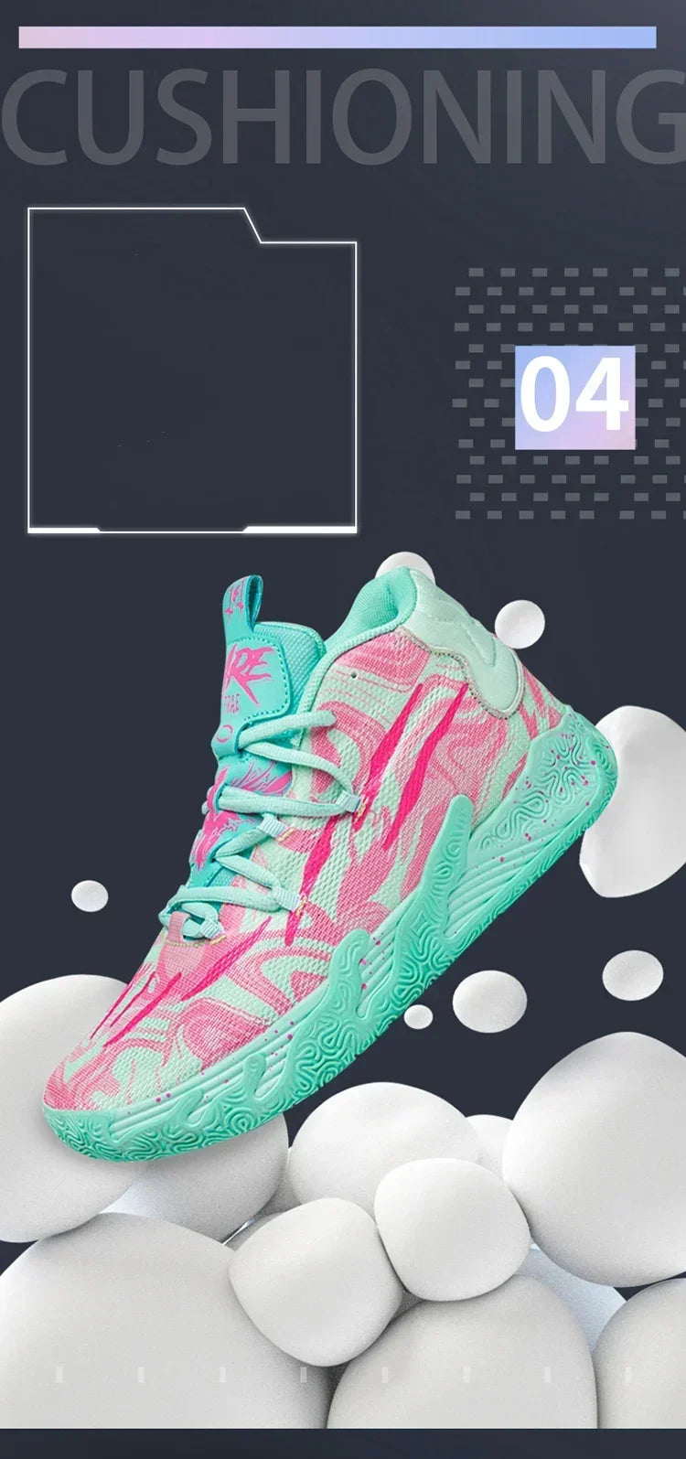 2025 Basketball Shoes for Men Cushioning Basketball Sneaker Women Kids High-top Outdoor Sport Sneakers Breathable Athletic Shoes